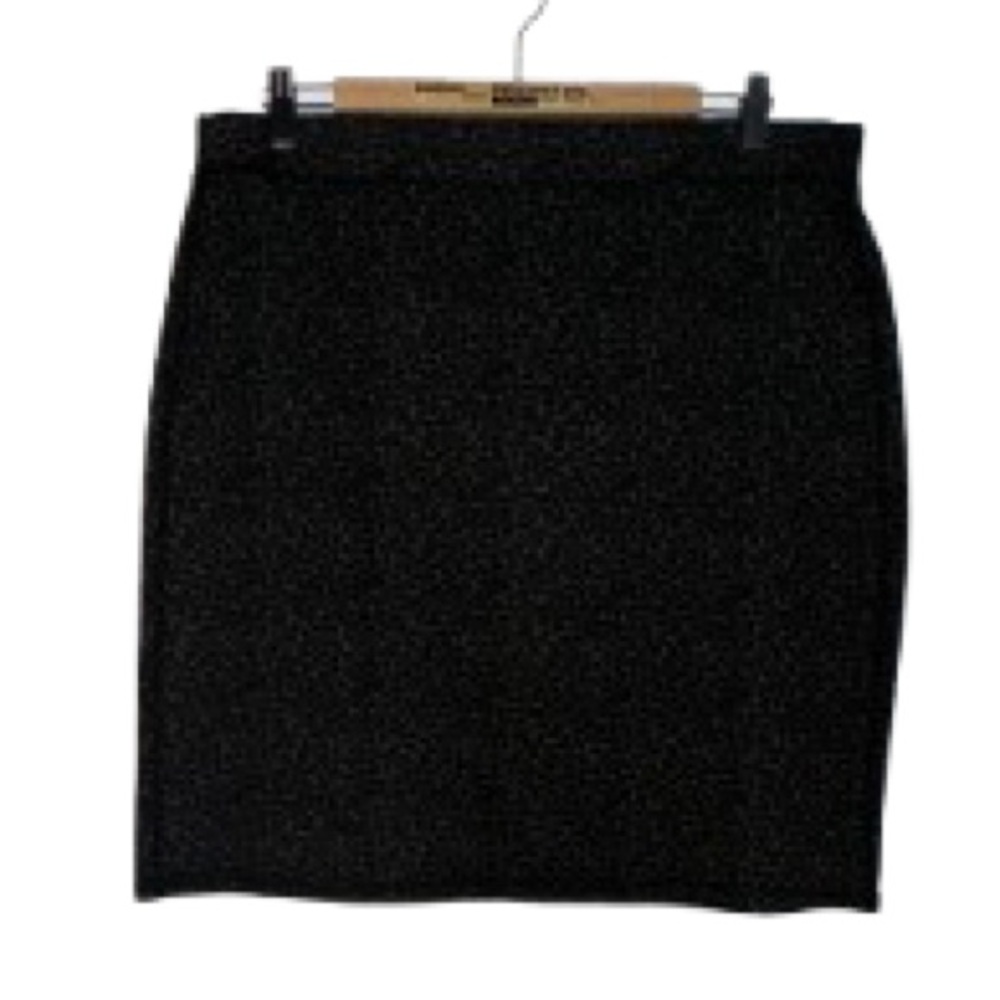 George Black Leopard Slim Pencil Skirt - Size L